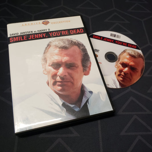 Image shows the case & disc for the movie Smile Jenny, You're Dead on DVD