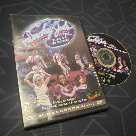 Image shows the case & disc for the movie Smokey Joe's Cafe: The Songs of Leiber and Stoller on DVD