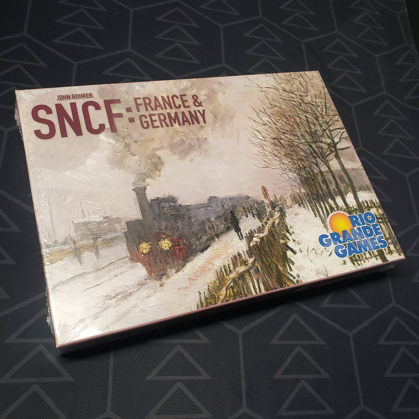 Image shows the front cover of the box for the SNCF: France & Germany board game