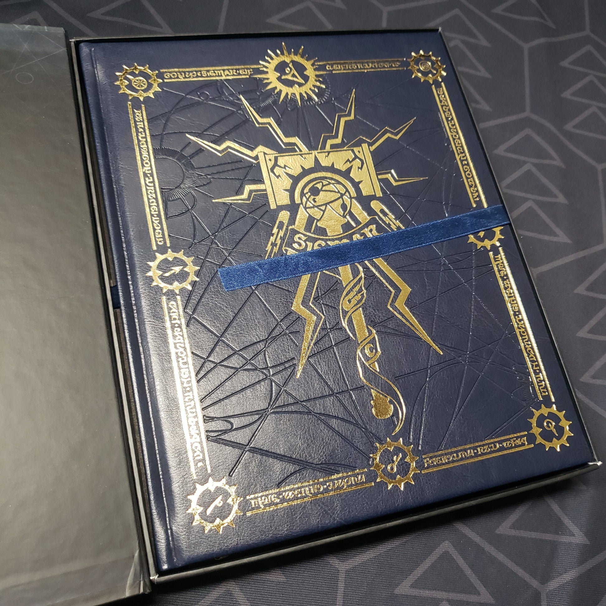 Image shows the front cover of the Collector's Edition core rulebook for the roleplaying game Soulbound inside it's outer box