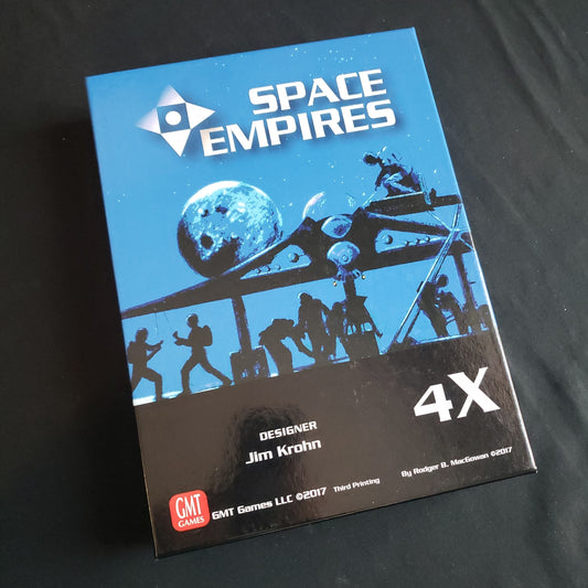 Image shows the front cover of the box of the Space Empires 4X board game