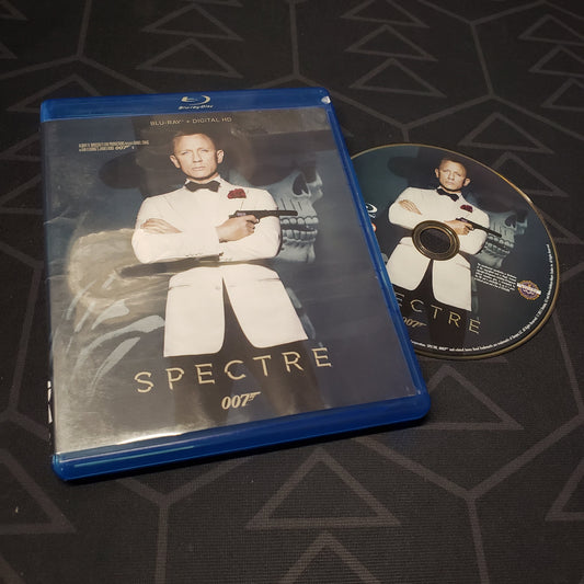 Image shows the case & disc for the movie Spectre on Blu-Ray