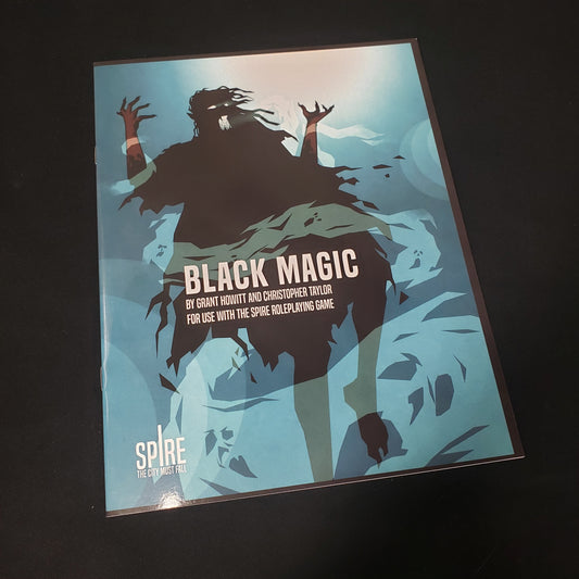 Image shows the front cover of the Black Magic book for the roleplaying game Spire: The City Must Fall