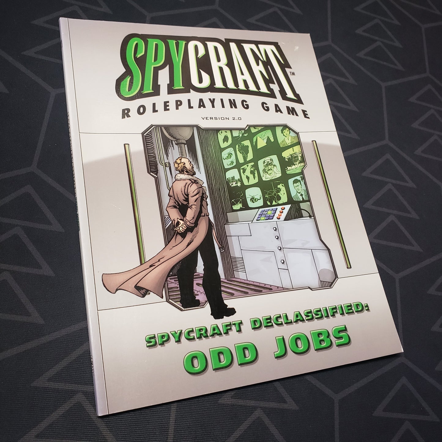 Image shows the front cover of the Spycraft Declassified: Odd Jobs roleplaying game book