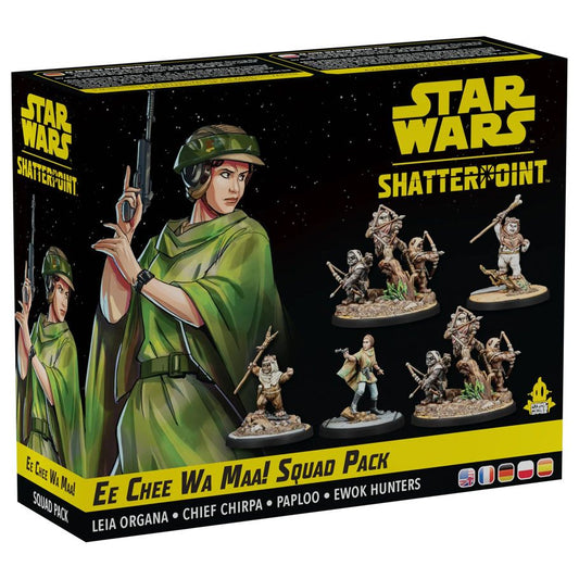 Image shows the front cover of the box of the Ee Chee Wa Maa! Squad Pack for the miniatures game Star Wars: Shatterpoint