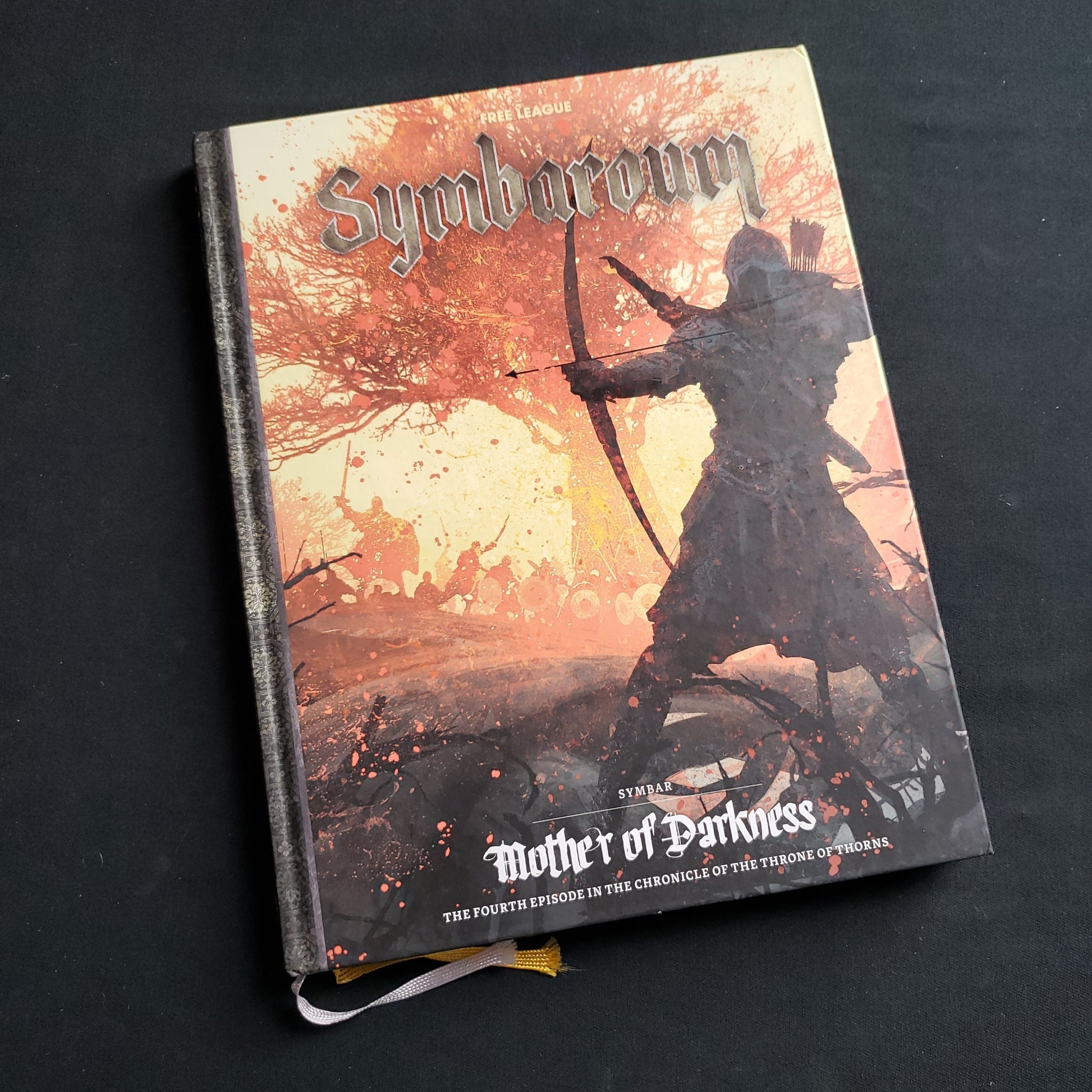 Image shows the front cover of the Symbar: Mother of Darkness book for the Symbaroum roleplaying game