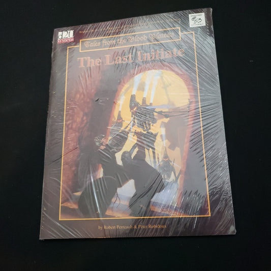 Image shows the front cover of the Tales from the Blood Plateau: The Last Initiate roleplaying game book