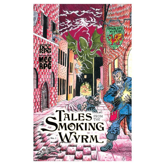 Image shows the front cover of the Tales from the Smoking Wyrm #1 roleplaying game book