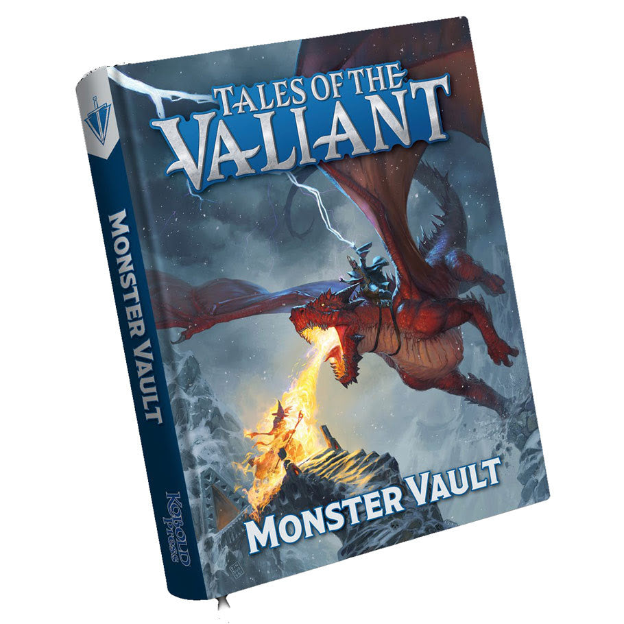 Image shows the front cover of the Monster Vault book for the Tales of the Valiant roleplaying game