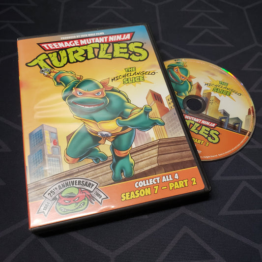 Image shows the case & disc for the Season 7, Part 2 episode disc of the animated TV series Teenage Mutant Ninja Turtles on DVD