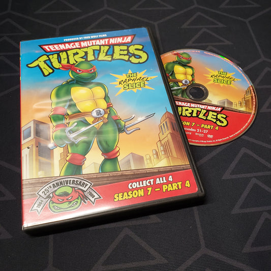 Image shows the case & disc for the Season 7, Part 4 episode disc of the animated TV series Teenage Mutant Ninja Turtles on DVD