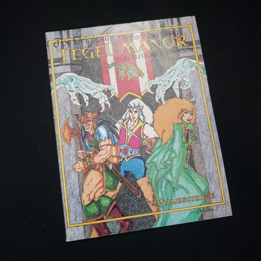 Image shows the front cover of the Tegel Manor roleplaying game book