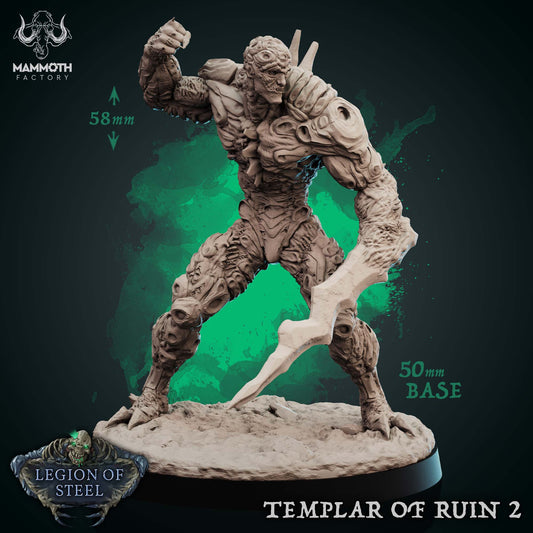 Image shows a 3D render of a eldritch abomination gaming miniature.