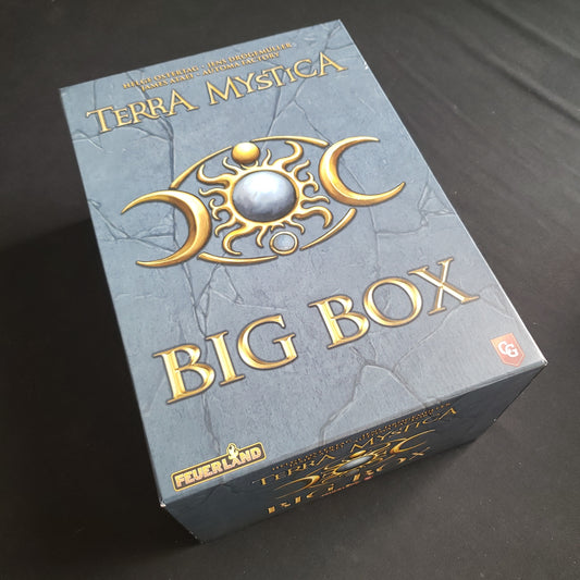 Image shows the front cover of the box of the board game Terra Mystica: Big Box