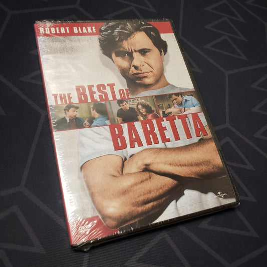 Image shows the front of the case for the Best of Baretta TV series episode set on DVD