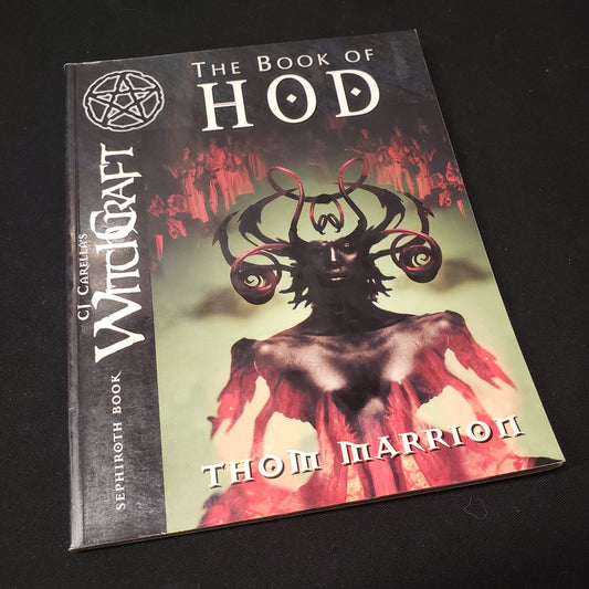 Image shows the front cover of the Book of Hod for the roleplaying games WitchCraft & Armageddon: The End imes