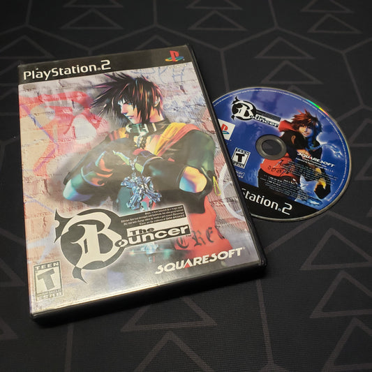 Image shows the case and disc for the video game The Bouncer for Playstation 2