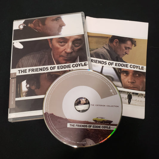 Image shows the case, booklet & disc for the Criterion Collection edition of The Friends of Eddie Coyle on DVD