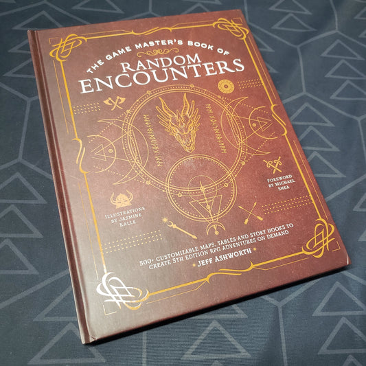 Image shows the front cover of the Game Master's Book of Random Encounters roleplaying game book