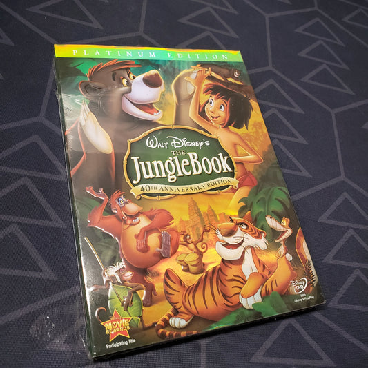 Image shows the front of the case for the movie The Jungle Book on DVD