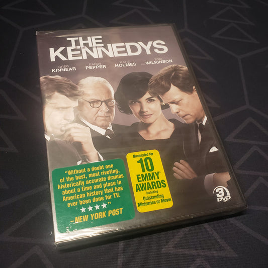 Image shows the front of the case for the TV miniseries The Kennedys on DVD