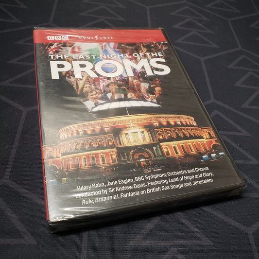 Image shows the front of the case for the movie The Last Night of the BBC Proms on DVD