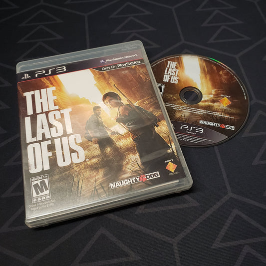 Image shows the case and disc for the video game The Last of Us for Playstation 3