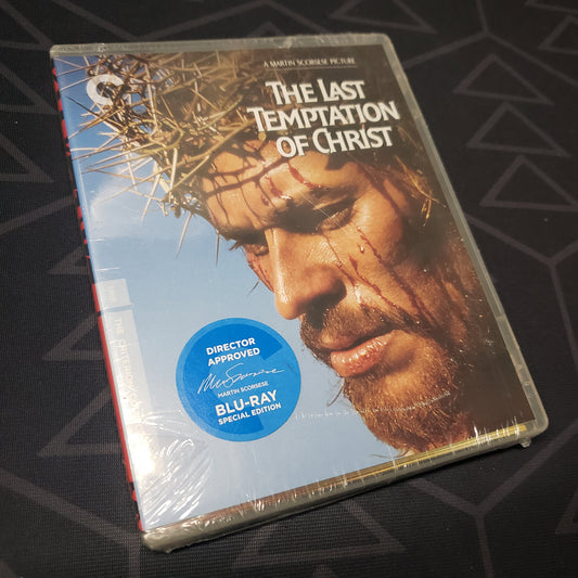 Image shows the front of the case for the movie The Last Temptation of Christ on Blu-Ray