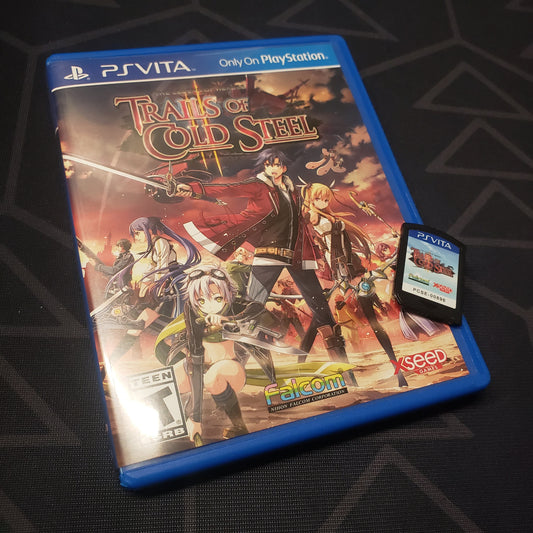 Image shows the case and cartridge for the video game The Legend of Heroes: Trails of Cold Steel II for Playstation Vita