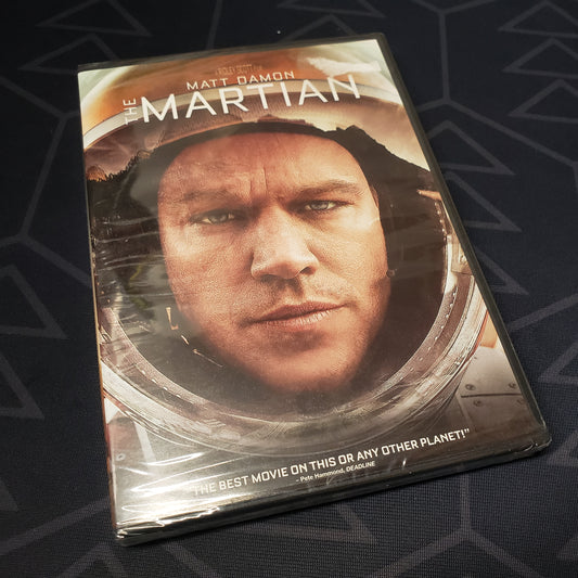 Image shows the front of the case of The Martian on DVD