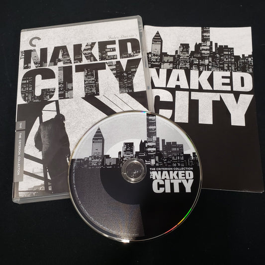 Image shows the case, booklet & disc for the Criterion Collection edition of The Naked City on DVD