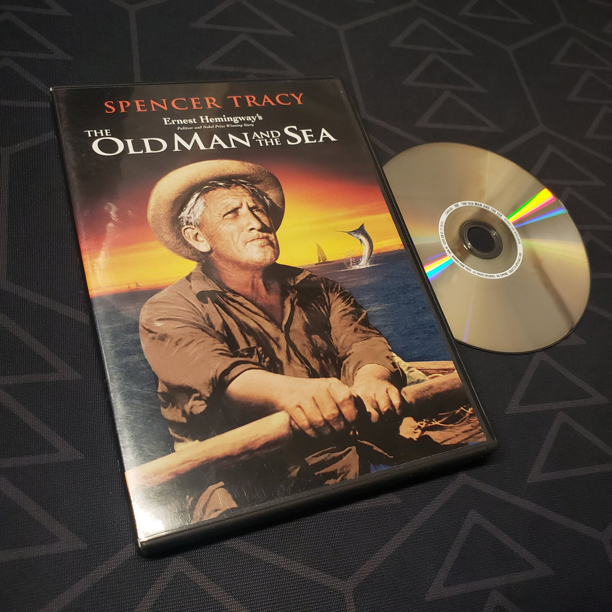 Image shows the case & disc for the movie The Old Man and the Sea on DVD