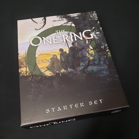 Image shows the front cover of the Starer Set box for the roleplaying game The One Ring
