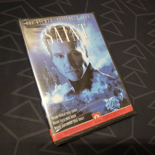 Image shows the front of the case for the movie The Saint on DVD