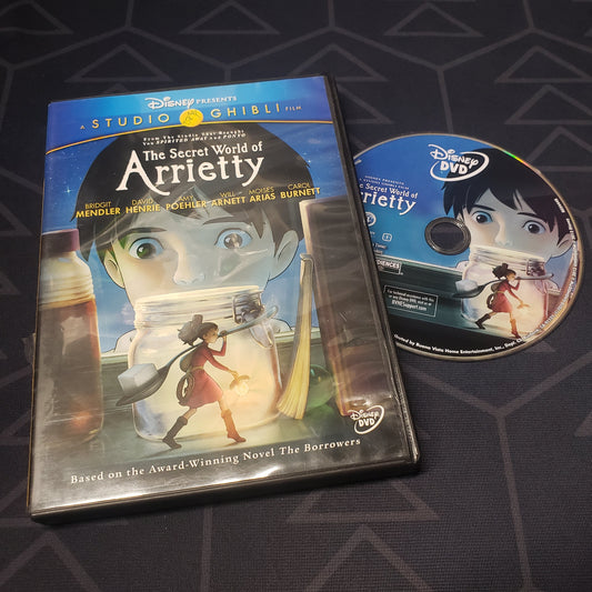 Image shows the case & disc for the movie The Secret World of Arriety on DVD