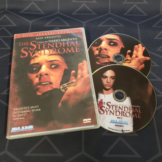 Image shows the case, insert & disc for the movie The Stendhal Syndrome on DVD