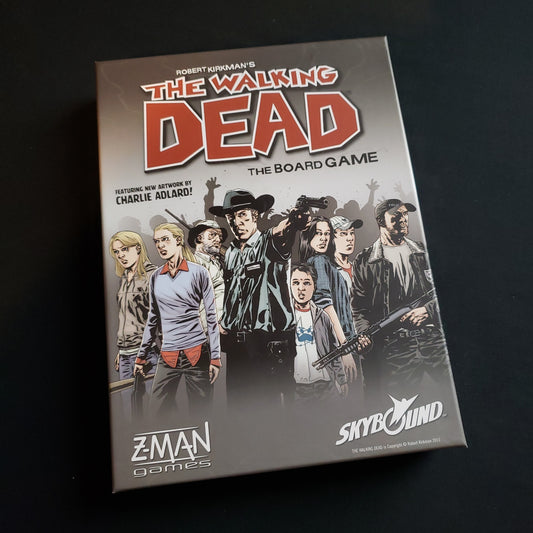 Image shows the front cover of the box of the Walking Dead: The Board Game