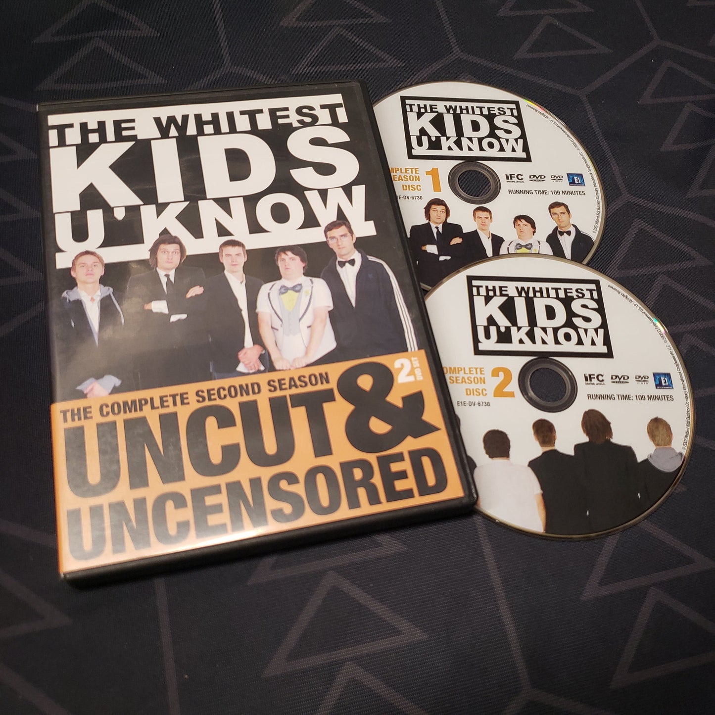 Image shows the case & two discs for the second season of The Whitest Kids U' Know on DVD