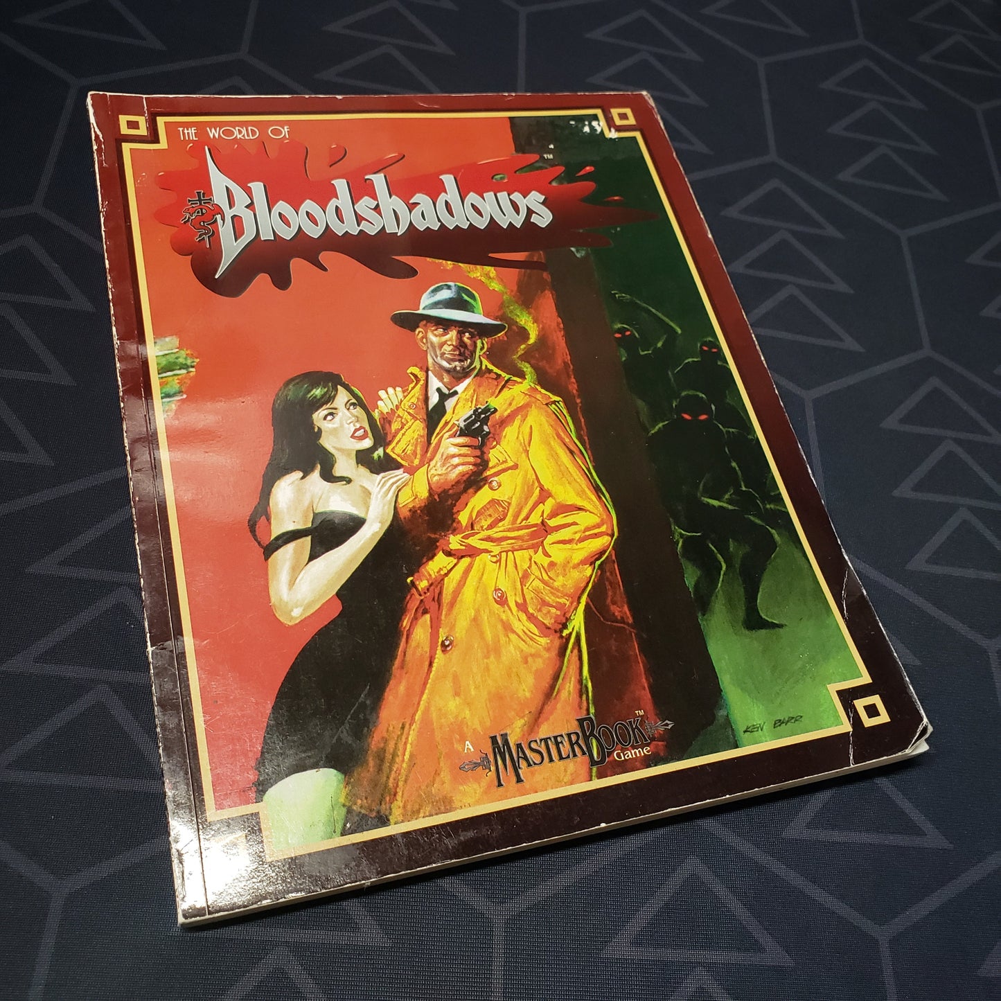 Image shows the front cover of the World of Bloodshadows (MasterBook System) roleplaying game book