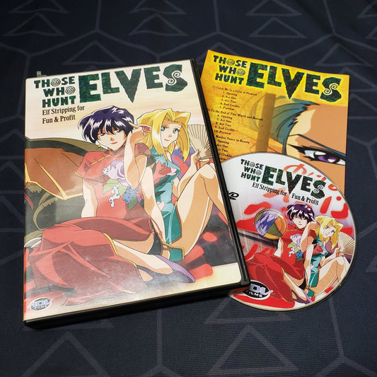 Image shows the case, insert & disc for the Volume 2: Elf Stripping for Fun & Profit episode disc of the anime TV series Those Who Hunt Elves on DVD