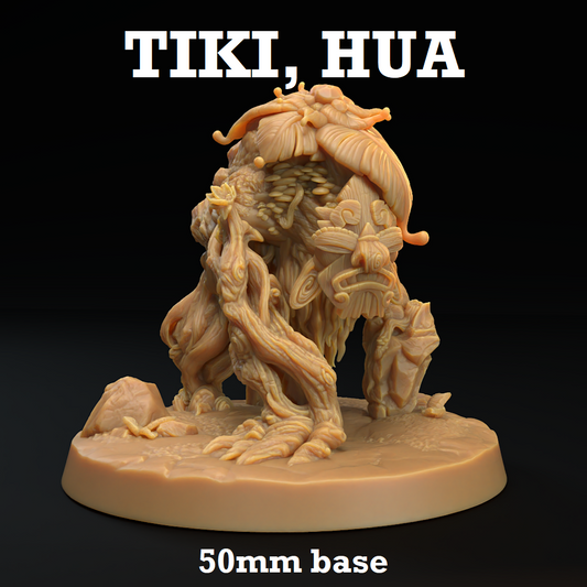 Image shows a 3D render of a elemental sea spirit gaming miniature.