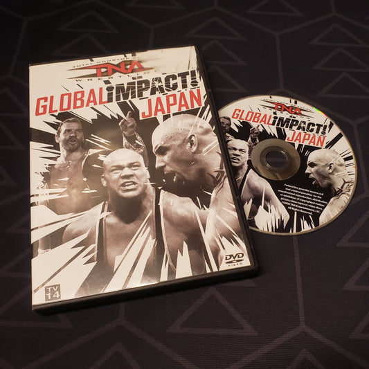 Image shows the case & disc for the movie TNA Wrestling: Global Impact Japan on DVD