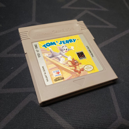 Image shows the front of the cartridge for the video game Tom & Jerry for Nintendo Game Boy