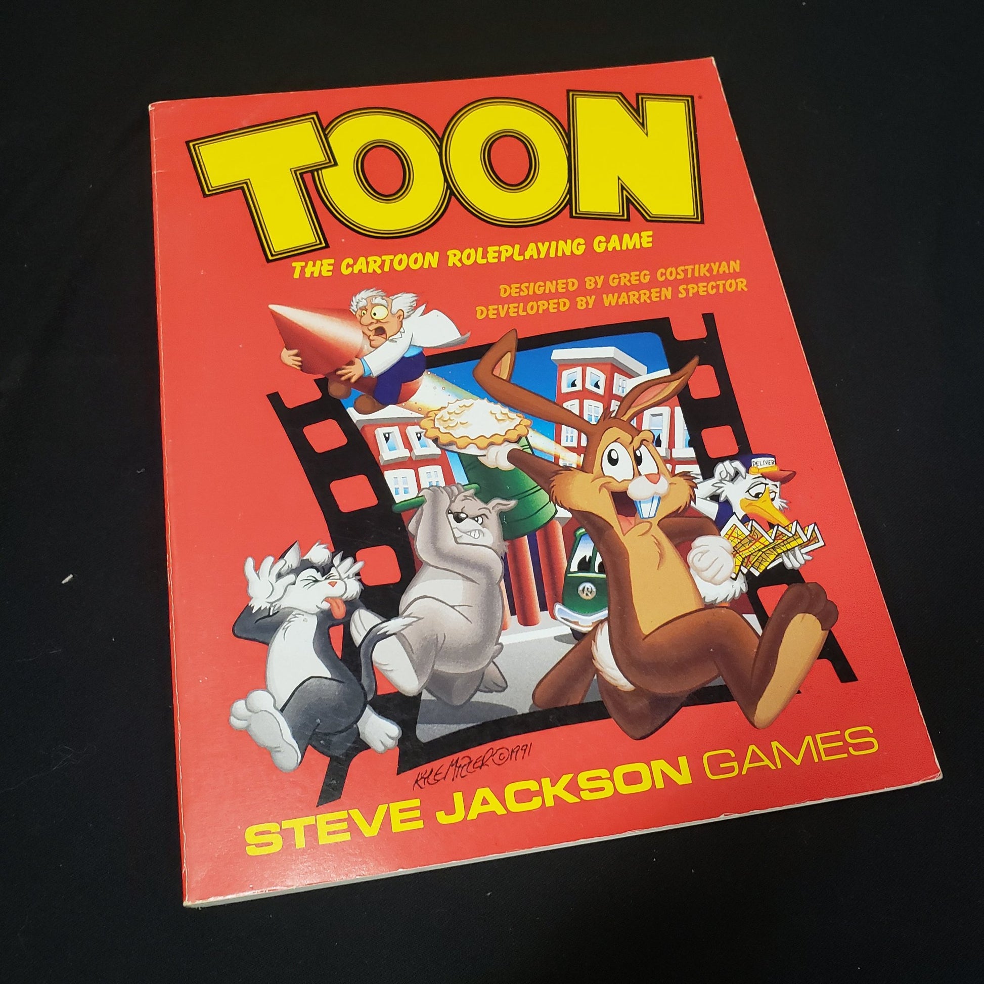 Image shows the front cover of the Toon roleplaying game book