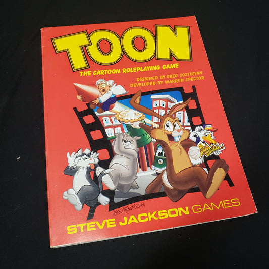 Image shows the front cover of the Toon roleplaying game book