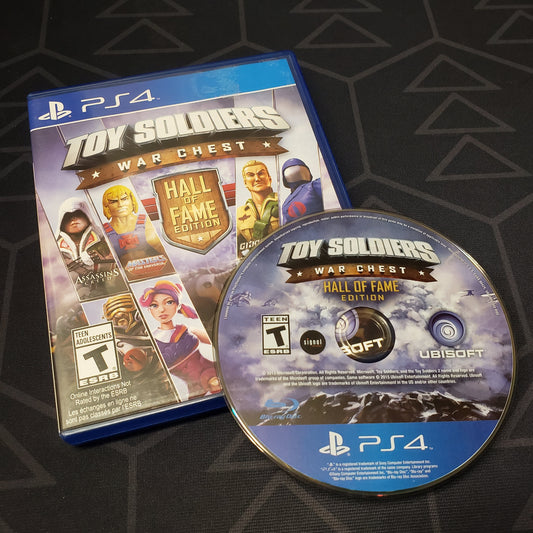 Image shows the case & disc for the video game Toy Soldiers War Chest for Playstation 4