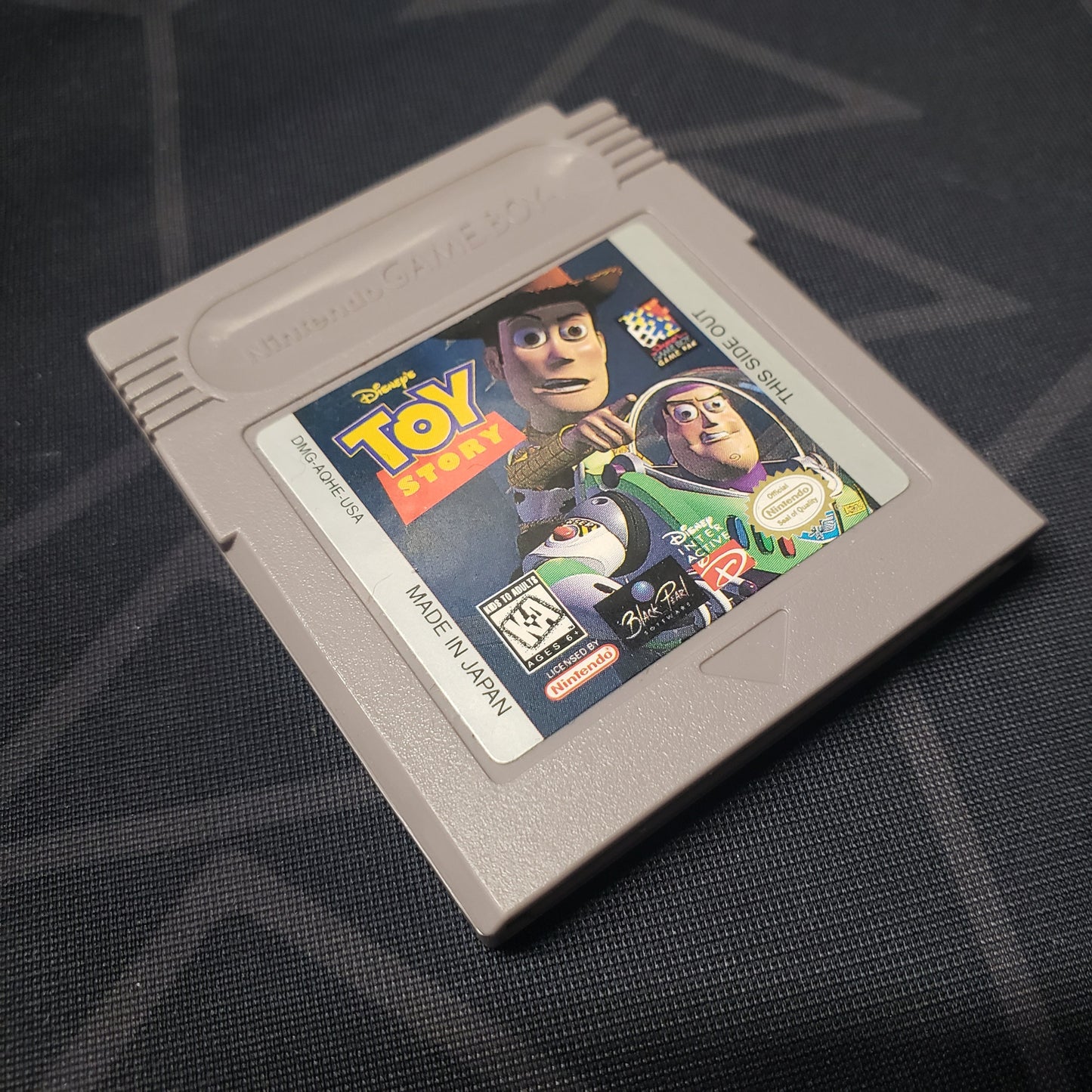 Image shows the front of the cartridge for the video game Toy Story for Nintendo Game Boy