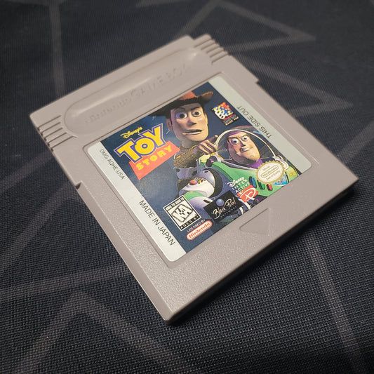 Image shows the front of the cartridge for the video game Toy Story for Nintendo Game Boy