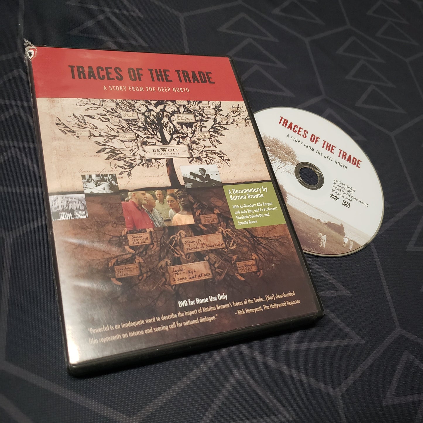 Image shows the case & disc for the movie Traces of the Trade: A Story from the Deep North on DVD