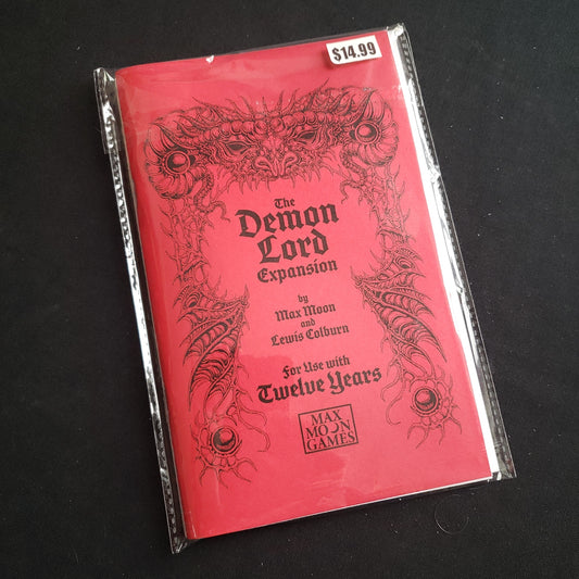 Image shows the front cover of the Demon Lord expansion book for the Twelve Years roleplaying game